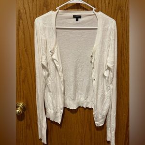 Express white cardigan